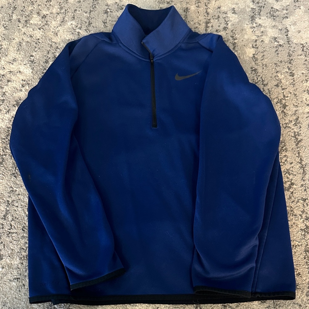 Nike Royal Blue Quarter-Zip Top